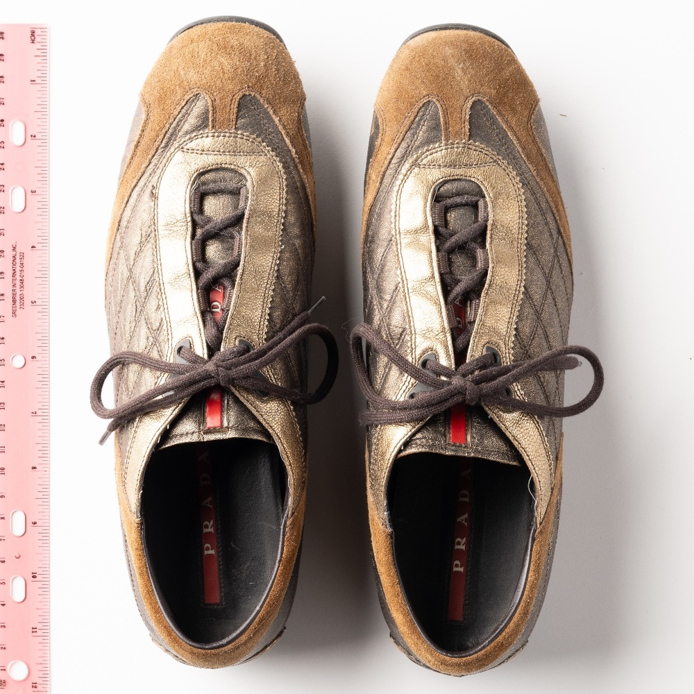 Prada Sport metallic sneakers